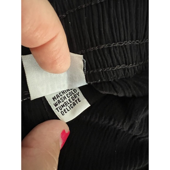 Alfred Dunner Pants Black 16 Lightweight Classic Stretch Waist Beach‎ Flow - Picture 5 of 10